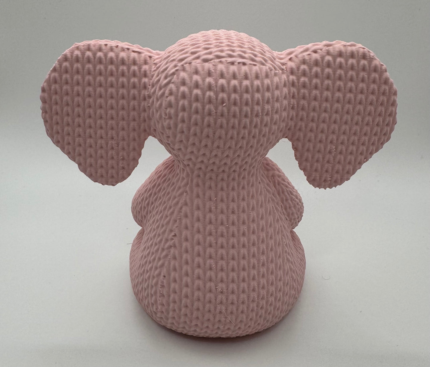 Knitted Elephant 3D Printed