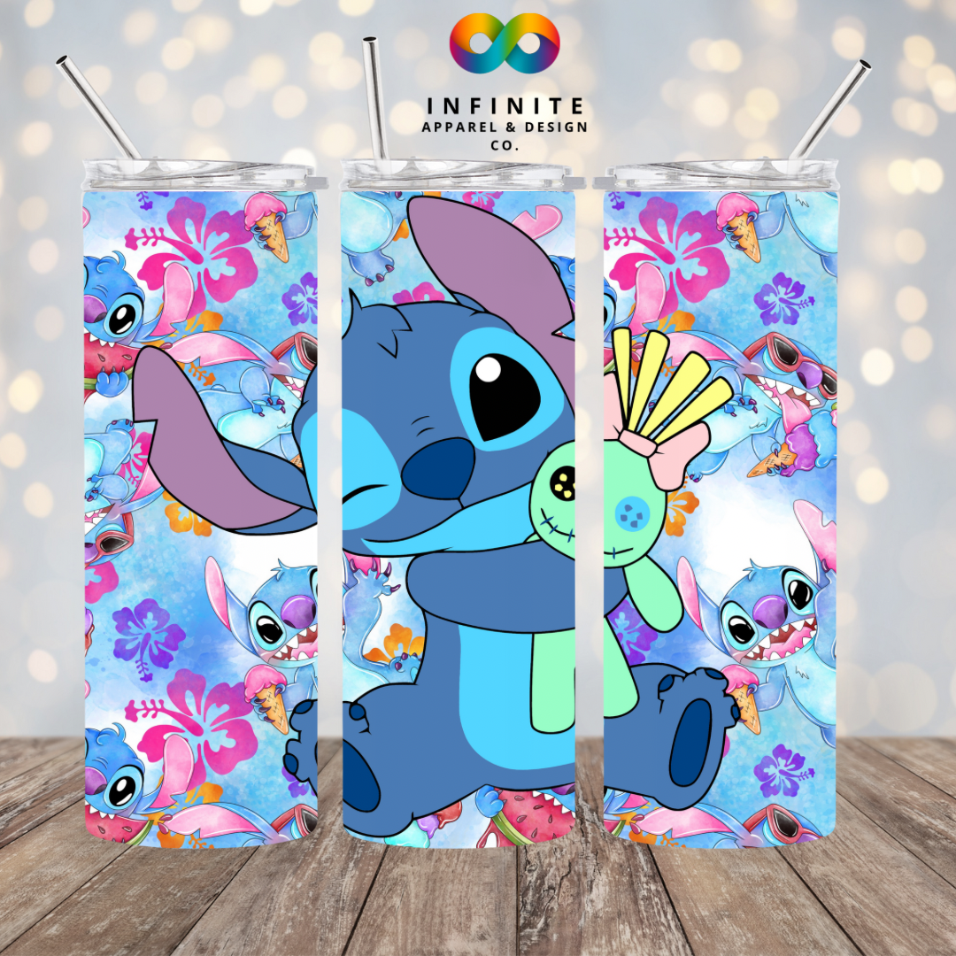 Blue Alien With Doll Tumbler