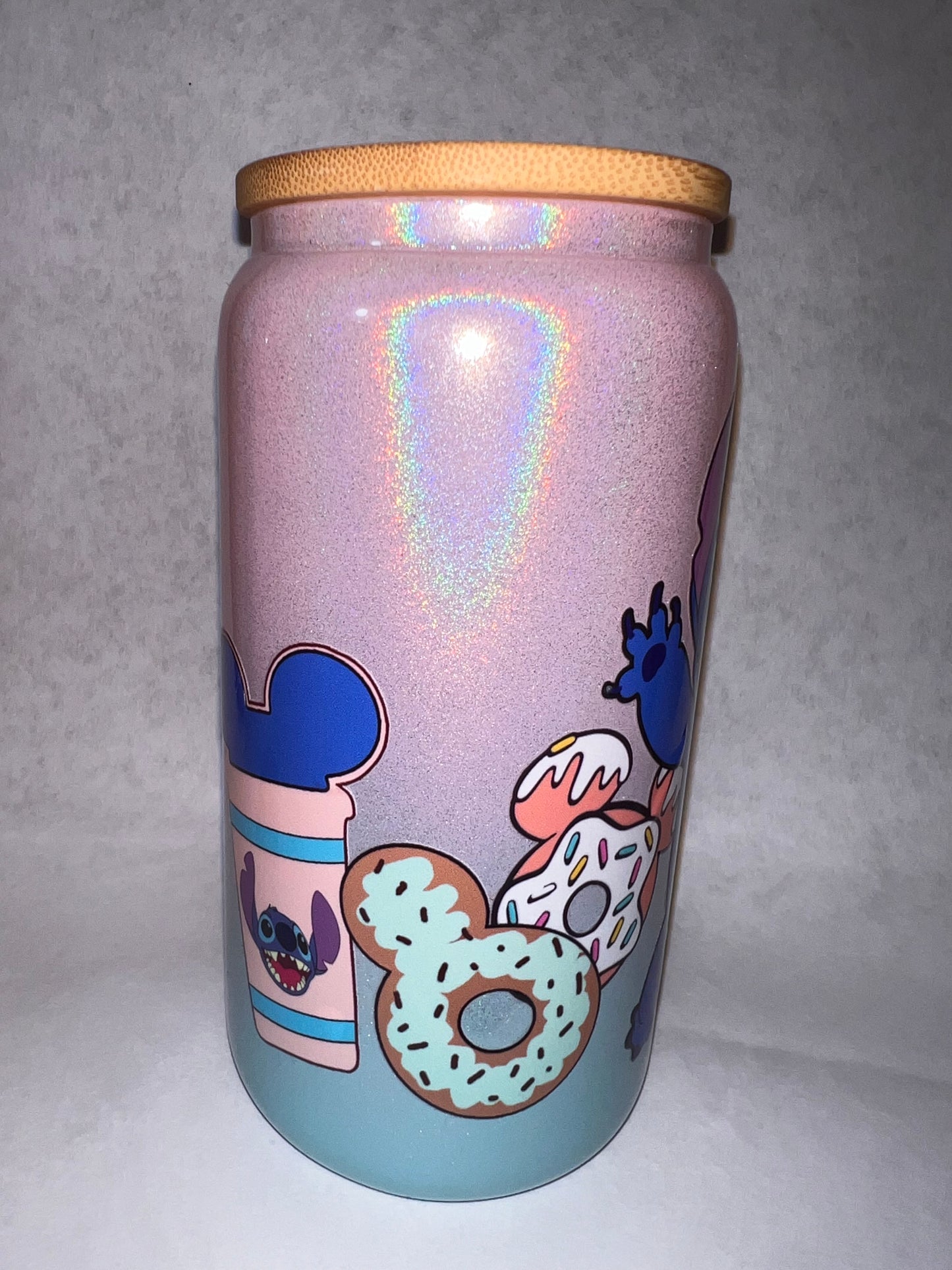 Blue Alien with Donuts Cup