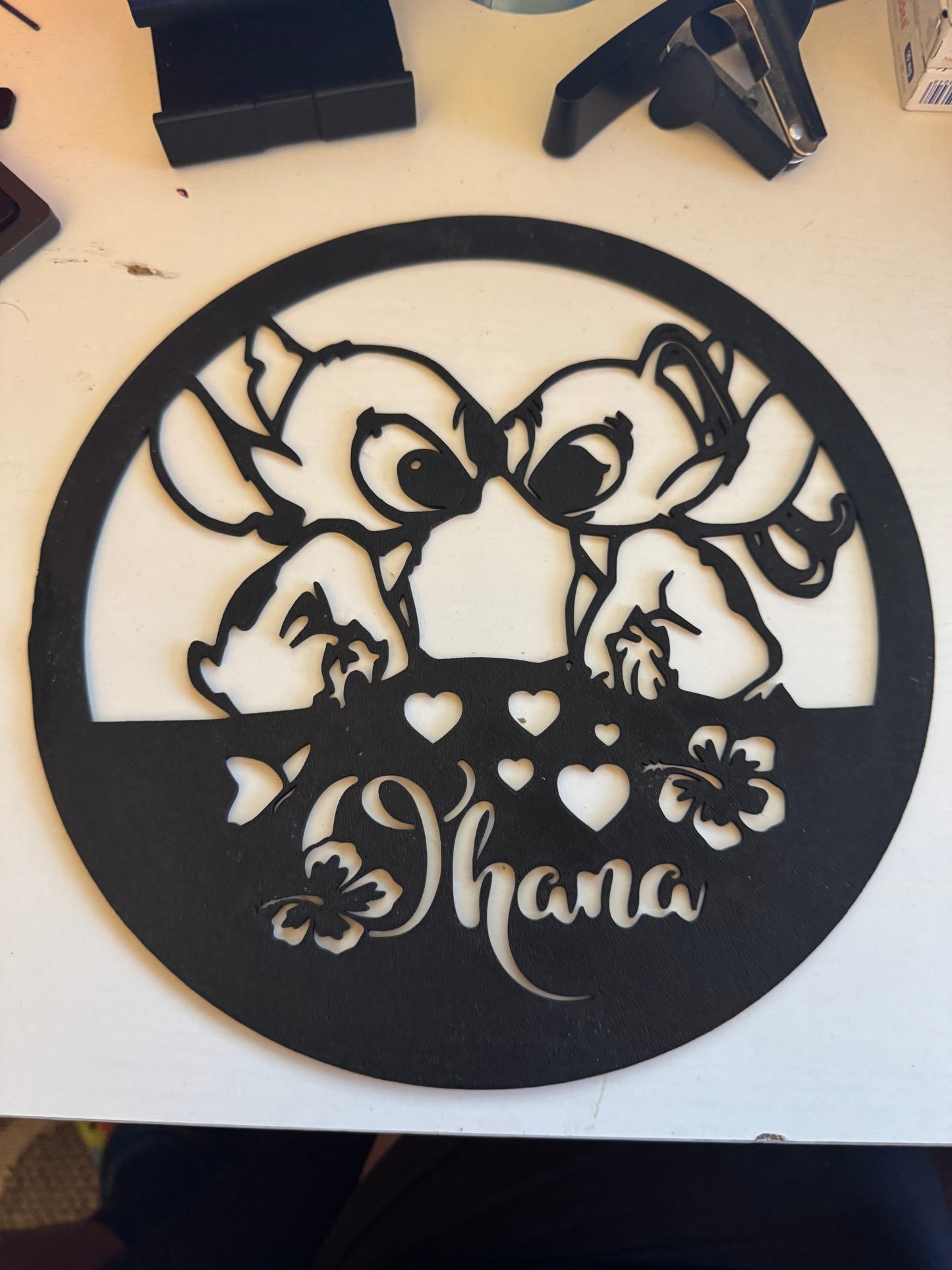 Stitch and Angel Wall/Desk Decor