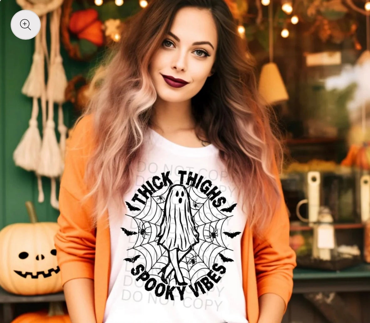 Thick thighs, spooky vibes T-Shirt