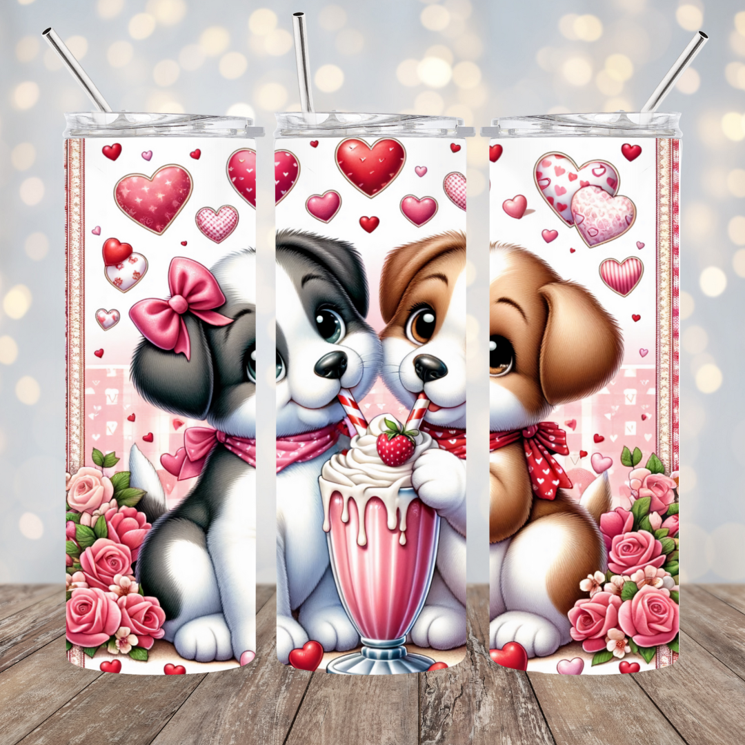 Cute Puppies Tumbler