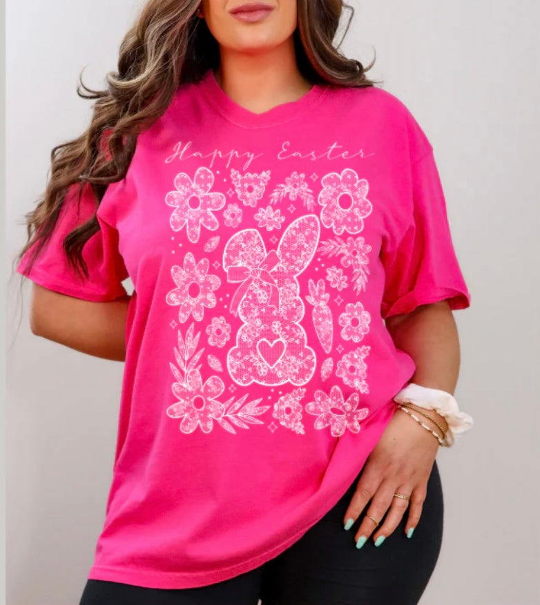 Single Color Screen Print- Easter Lace