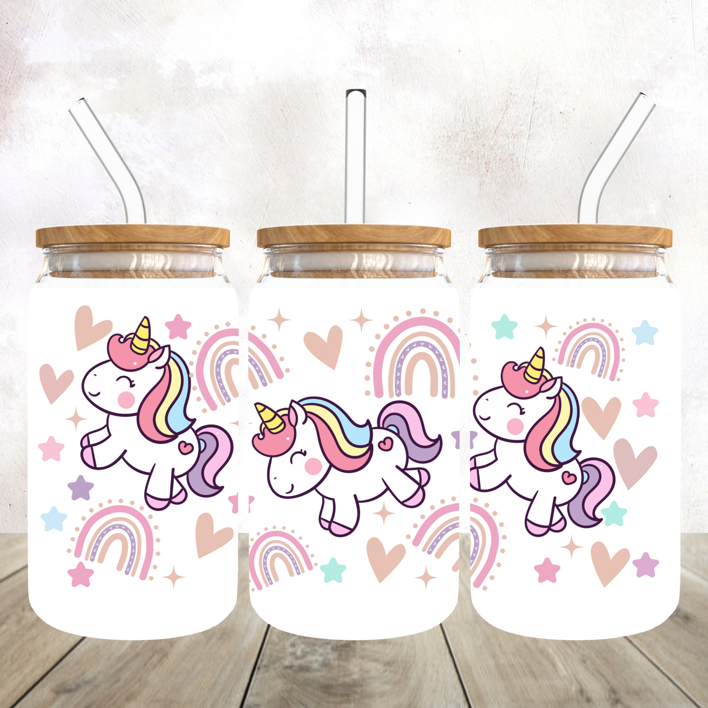 Cute Pony Glass Can Cup