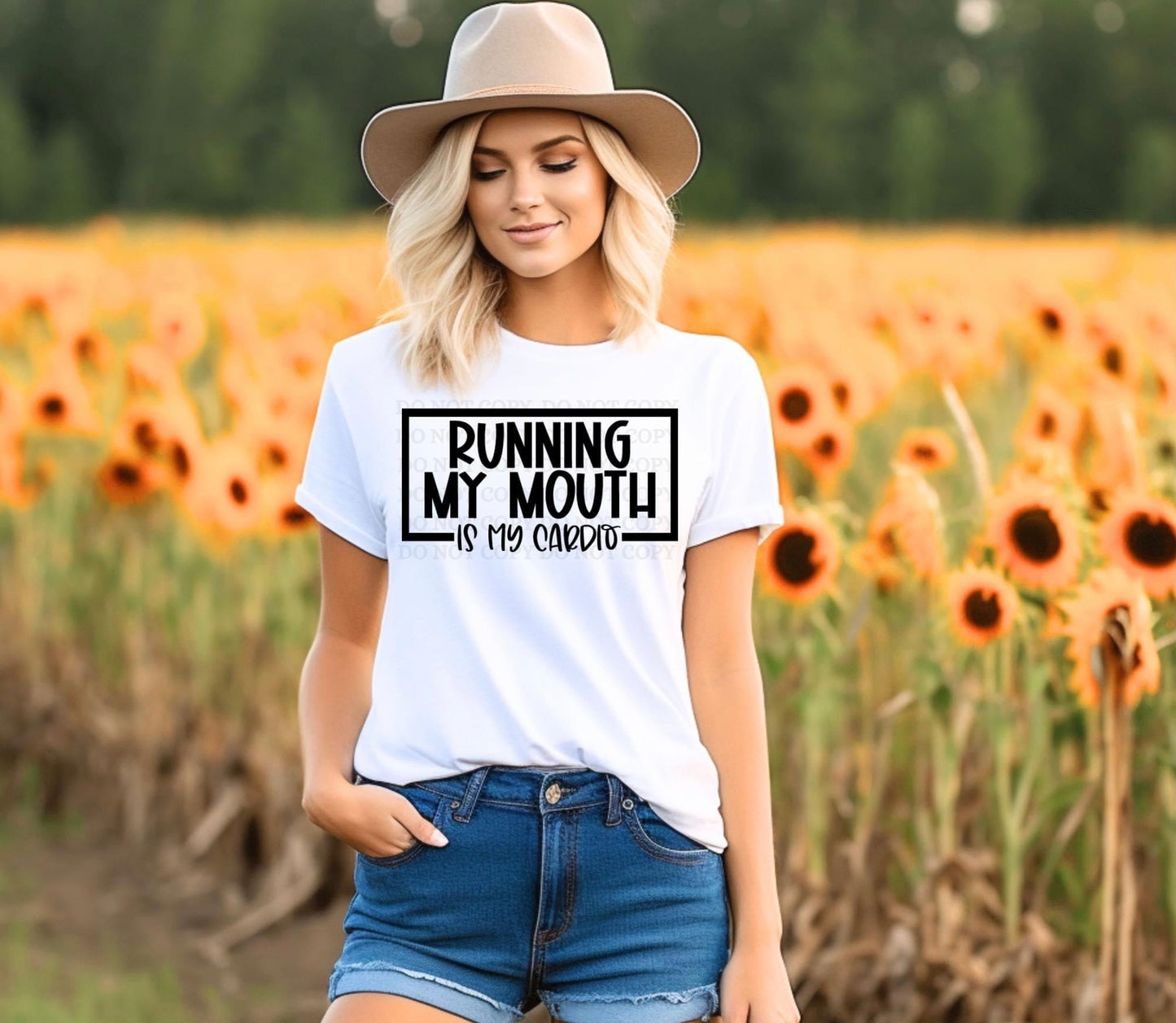 Running my Mouth is my Cardio T- Shirt