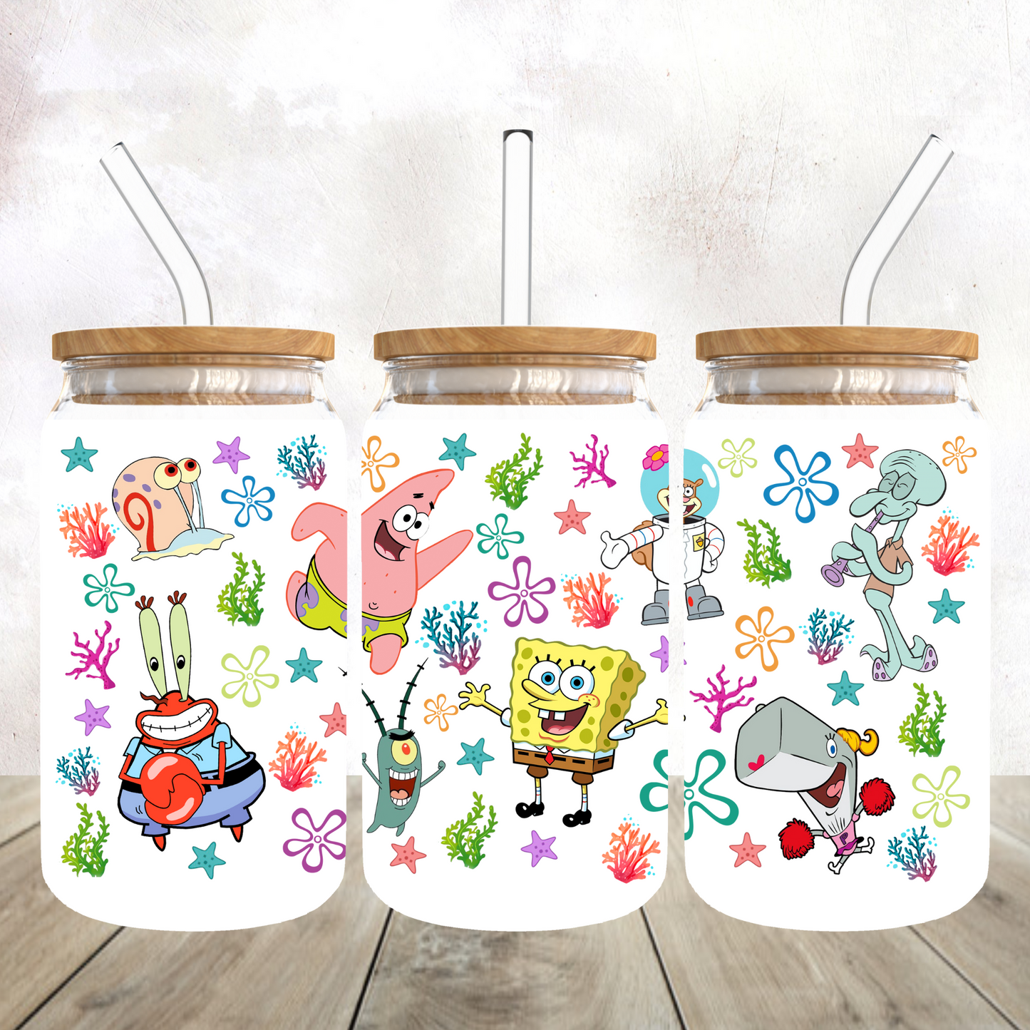 Sponge underwater Glass Can Cup