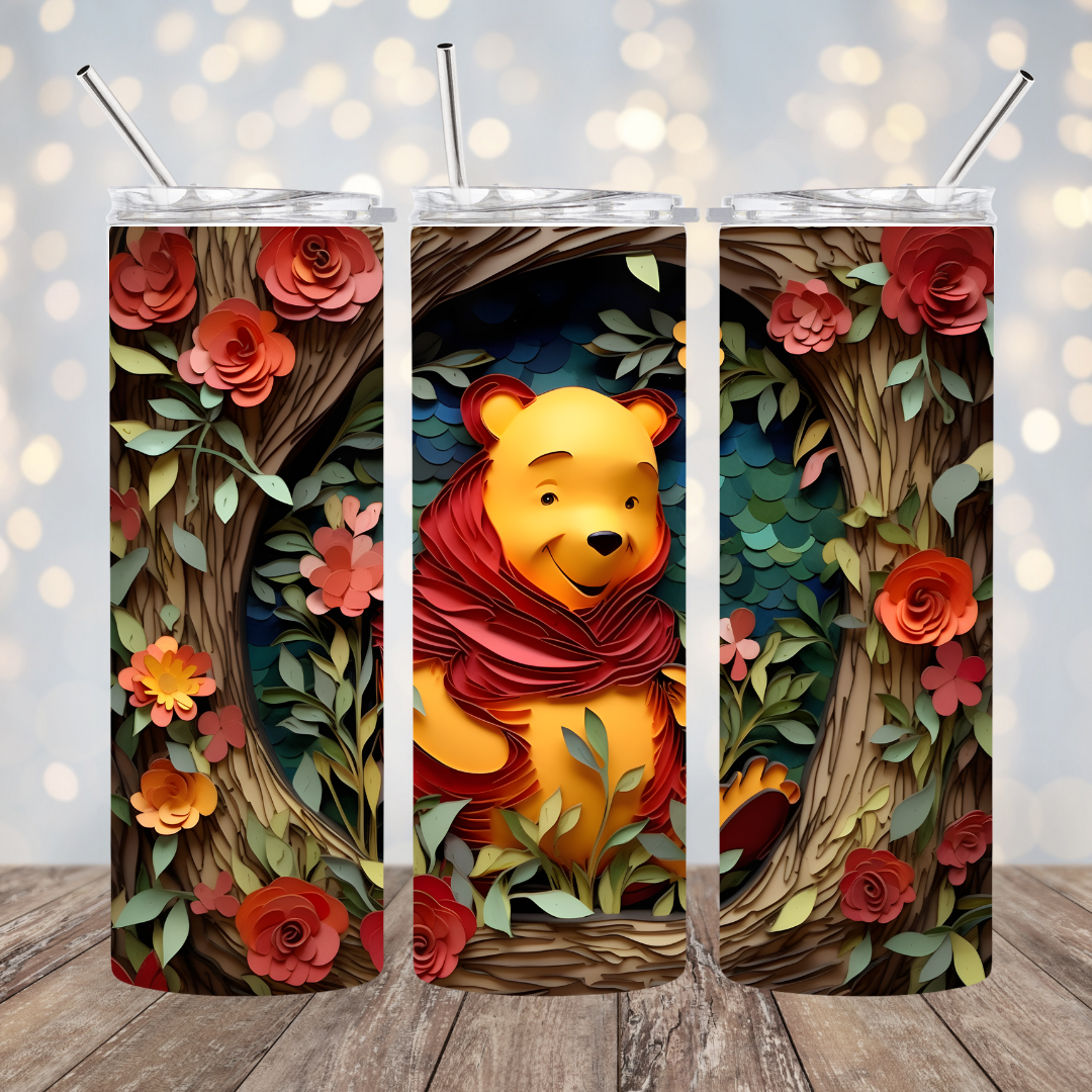 Pooh Bear 3D Tumbler