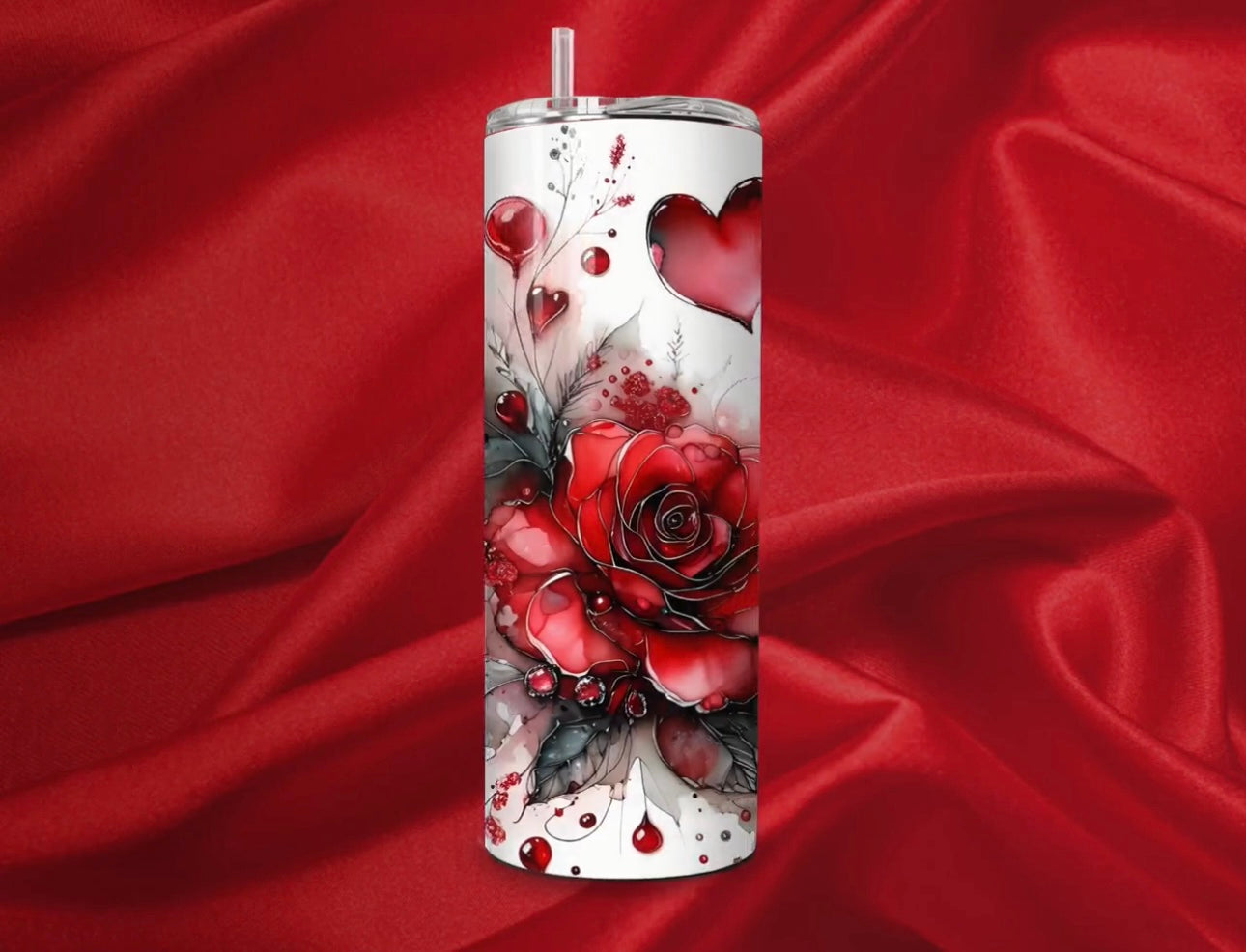 Red Roses Valentines Tumbler