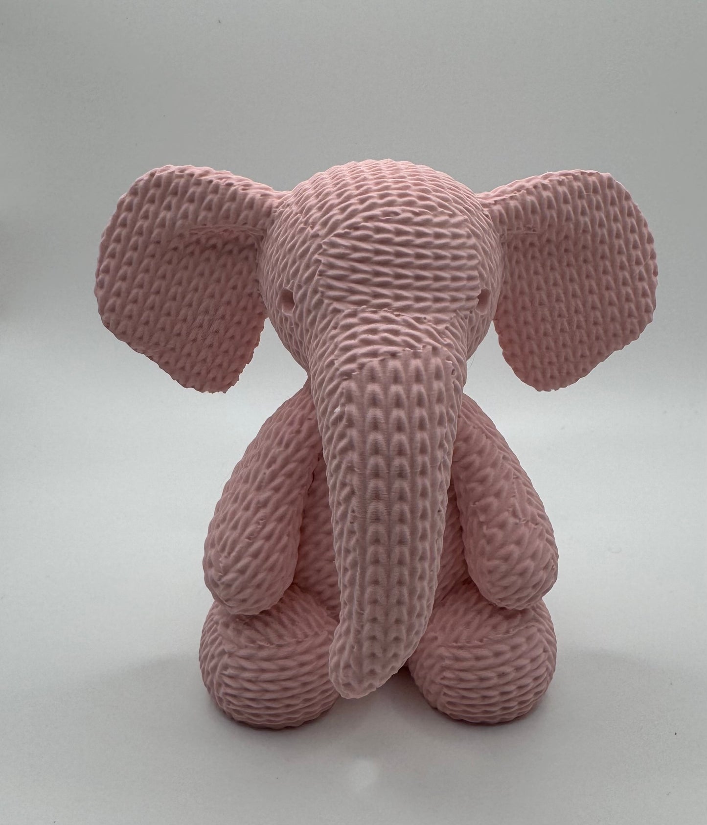 Knitted Elephant 3D Printed
