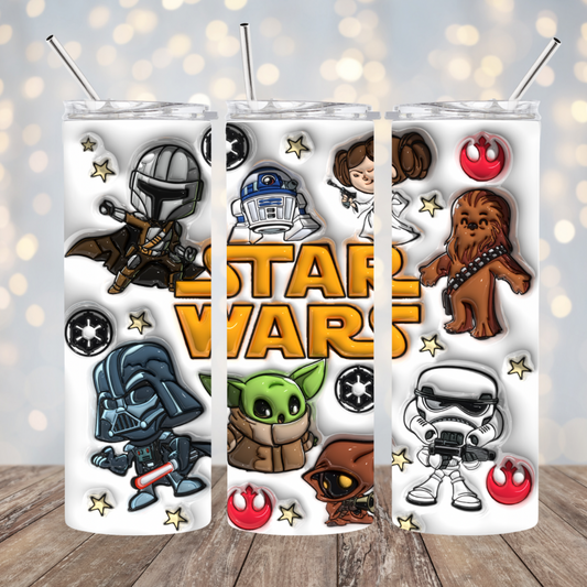 3D Inflated Wars Tumblers