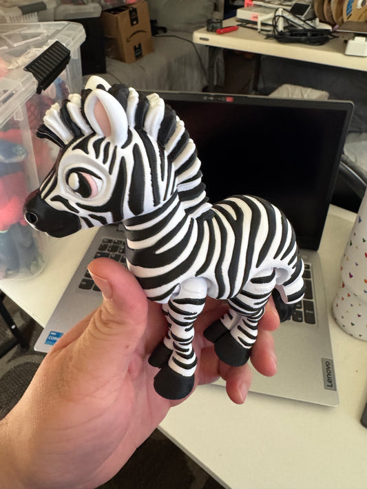 Zebra 3D Printed