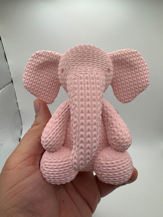 Knitted Elephant 3D Printed