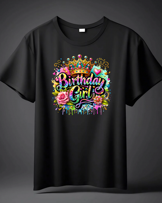 DTF Print Birthday Girl