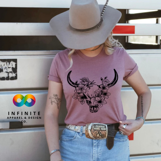 Bull Flower T-Shirt