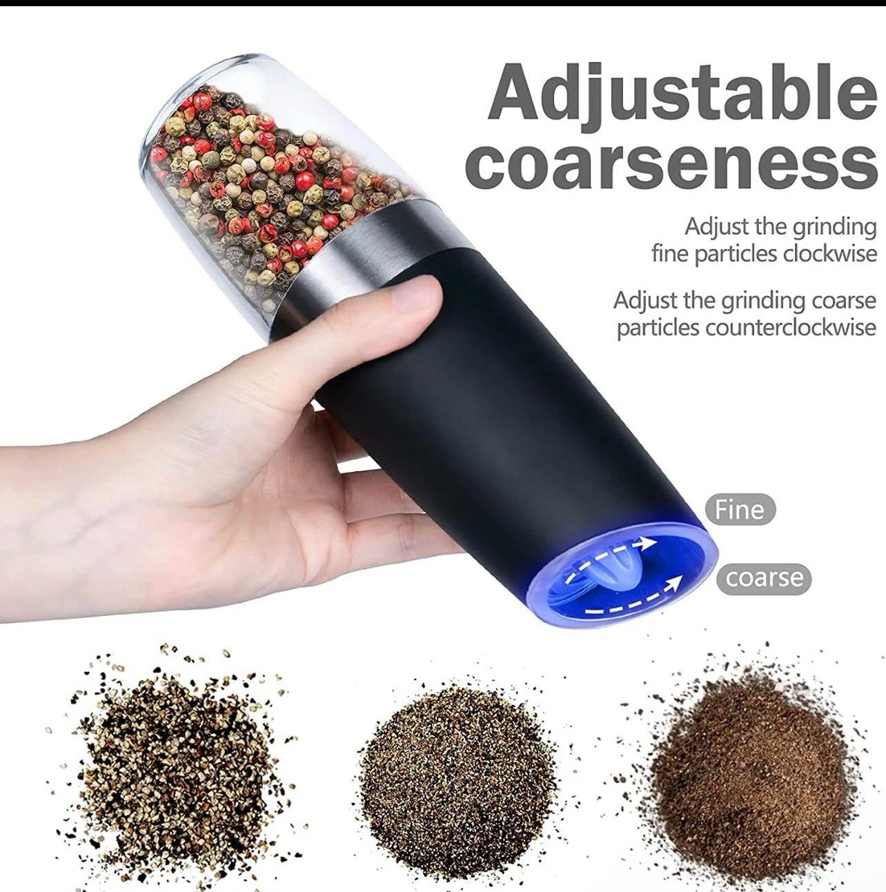 Gravity Salt and Pepper Millers